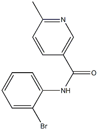 N-(2-bromophenyl)-6-methylnicotinamide Struktur