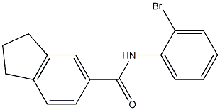 N-(2-bromophenyl)indane-5-carboxamide Struktur