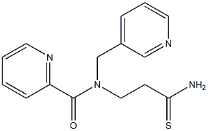 N-(2-carbamothioylethyl)-N-(pyridin-3-ylmethyl)pyridine-2-carboxamide Struktur