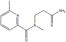 N-(2-carbamothioylethyl)-N,6-dimethylpyridine-2-carboxamide Struktur