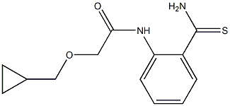 N-(2-carbamothioylphenyl)-2-(cyclopropylmethoxy)acetamide Struktur