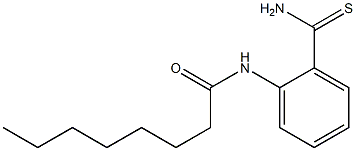 N-(2-carbamothioylphenyl)octanamide Struktur