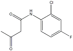 N-(2-chloro-4-fluorophenyl)-3-oxobutanamide Struktur