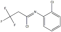 N-(2-chlorophenyl)-2,2,2-trifluoroethanecarbonimidoyl chloride Struktur