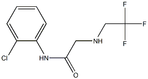 N-(2-chlorophenyl)-2-[(2,2,2-trifluoroethyl)amino]acetamide Struktur