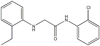 N-(2-chlorophenyl)-2-[(2-ethylphenyl)amino]acetamide Struktur