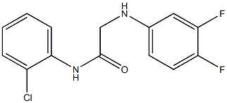 N-(2-chlorophenyl)-2-[(3,4-difluorophenyl)amino]acetamide Struktur