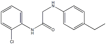 N-(2-chlorophenyl)-2-[(4-ethylphenyl)amino]acetamide Struktur