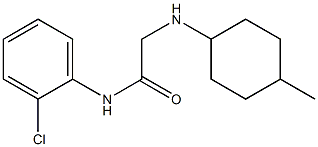 N-(2-chlorophenyl)-2-[(4-methylcyclohexyl)amino]acetamide Struktur