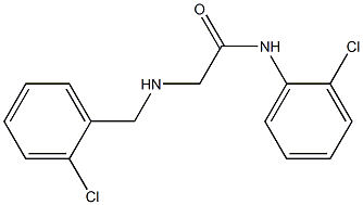 N-(2-chlorophenyl)-2-{[(2-chlorophenyl)methyl]amino}acetamide Struktur