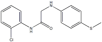 N-(2-chlorophenyl)-2-{[4-(methylsulfanyl)phenyl]amino}acetamide Struktur