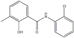 N-(2-chlorophenyl)-2-hydroxy-3-methylbenzamide Struktur