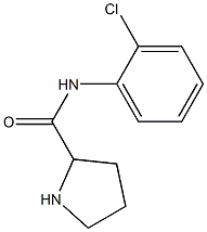 N-(2-chlorophenyl)pyrrolidine-2-carboxamide Struktur