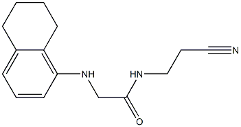 N-(2-cyanoethyl)-2-(5,6,7,8-tetrahydronaphthalen-1-ylamino)acetamide Struktur