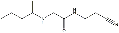 N-(2-cyanoethyl)-2-(pentan-2-ylamino)acetamide Struktur