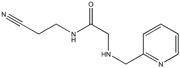 N-(2-cyanoethyl)-2-[(pyridin-2-ylmethyl)amino]acetamide Struktur