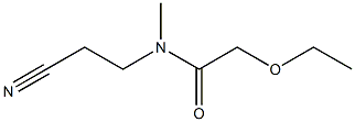 N-(2-cyanoethyl)-2-ethoxy-N-methylacetamide Struktur