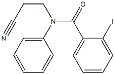 N-(2-cyanoethyl)-2-iodo-N-phenylbenzamide Struktur