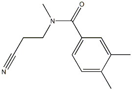 N-(2-cyanoethyl)-N,3,4-trimethylbenzamide Struktur