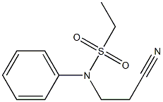 N-(2-cyanoethyl)-N-phenylethanesulfonamide Struktur