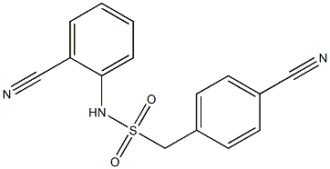 N-(2-cyanophenyl)-1-(4-cyanophenyl)methanesulfonamide Struktur