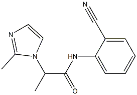 N-(2-cyanophenyl)-2-(2-methyl-1H-imidazol-1-yl)propanamide Struktur