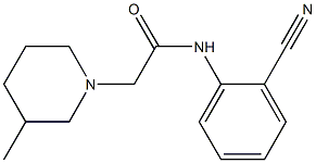 N-(2-cyanophenyl)-2-(3-methylpiperidin-1-yl)acetamide Struktur