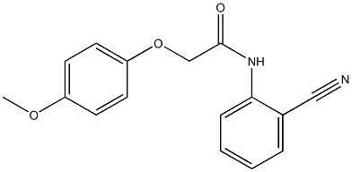 N-(2-cyanophenyl)-2-(4-methoxyphenoxy)acetamide Struktur