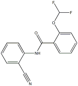 N-(2-cyanophenyl)-2-(difluoromethoxy)benzamide Struktur