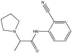 N-(2-cyanophenyl)-2-(pyrrolidin-1-yl)propanamide Struktur