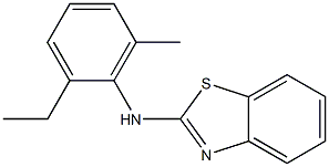 N-(2-ethyl-6-methylphenyl)-1,3-benzothiazol-2-amine Struktur