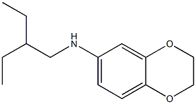 N-(2-ethylbutyl)-2,3-dihydro-1,4-benzodioxin-6-amine Struktur