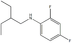 N-(2-ethylbutyl)-2,4-difluoroaniline Struktur