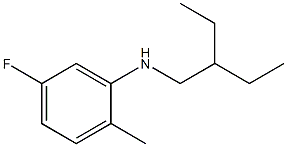 N-(2-ethylbutyl)-5-fluoro-2-methylaniline Struktur