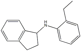 N-(2-ethylphenyl)-2,3-dihydro-1H-inden-1-amine Struktur