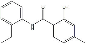 N-(2-ethylphenyl)-2-hydroxy-4-methylbenzamide Struktur