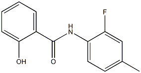 N-(2-fluoro-4-methylphenyl)-2-hydroxybenzamide Struktur