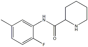 N-(2-fluoro-5-methylphenyl)piperidine-2-carboxamide Struktur