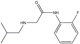 N-(2-fluorophenyl)-2-[(2-methylpropyl)amino]acetamide Struktur