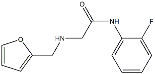 N-(2-fluorophenyl)-2-[(furan-2-ylmethyl)amino]acetamide Struktur