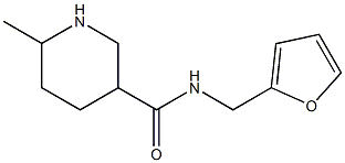 N-(2-furylmethyl)-6-methylpiperidine-3-carboxamide Struktur