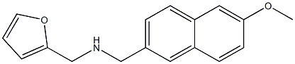 N-(2-furylmethyl)-N-[(6-methoxy-2-naphthyl)methyl]amine Struktur