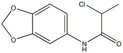 N-(2H-1,3-benzodioxol-5-yl)-2-chloropropanamide Struktur