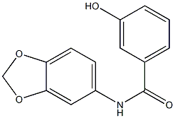 N-(2H-1,3-benzodioxol-5-yl)-3-hydroxybenzamide Struktur