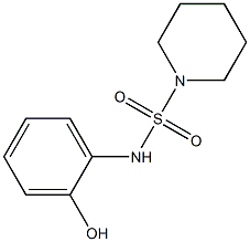 N-(2-hydroxyphenyl)piperidine-1-sulfonamide Struktur