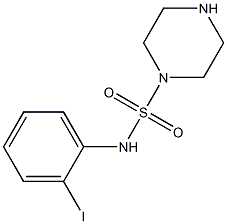 N-(2-iodophenyl)piperazine-1-sulfonamide Struktur