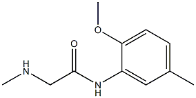 N-(2-methoxy-5-methylphenyl)-2-(methylamino)acetamide Struktur