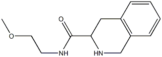 N-(2-methoxyethyl)-1,2,3,4-tetrahydroisoquinoline-3-carboxamide Struktur