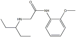 N-(2-methoxyphenyl)-2-(pentan-3-ylamino)acetamide Struktur