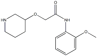 N-(2-methoxyphenyl)-2-(piperidin-3-yloxy)acetamide Struktur